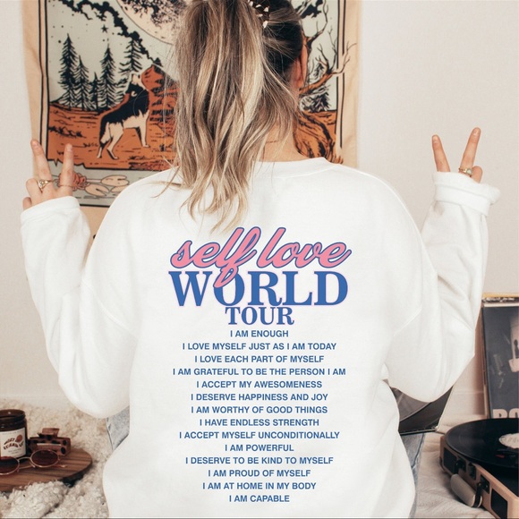 NWT Self Love World Tour Sweatshirt - Picture 3 of 6